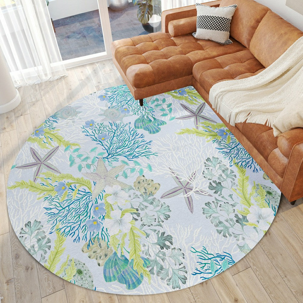 Seabreeze Reef Polyester Area Rug | Plow & Hearth