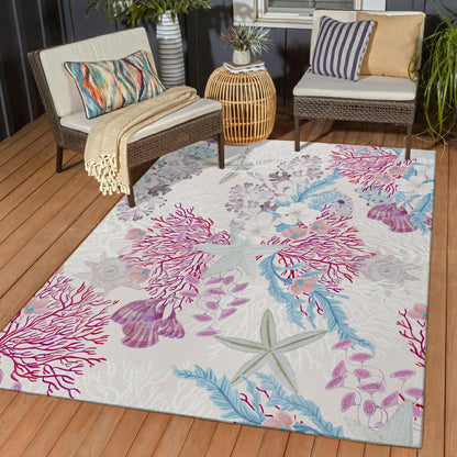 Seabreeze Reef Polyester Area Rug | Plow & Hearth