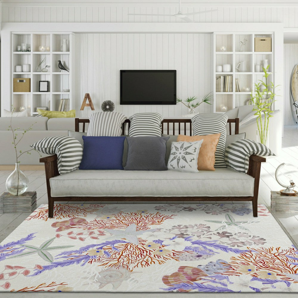 Seabreeze Reef Polyester Area Rug | Plow & Hearth