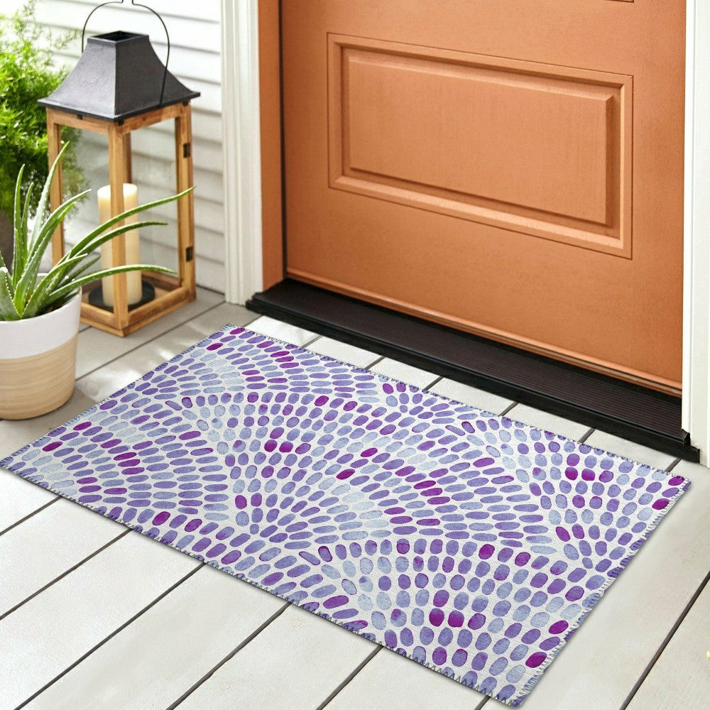 Seabreeze Mosaic Polyester Area Rug | Plow & Hearth