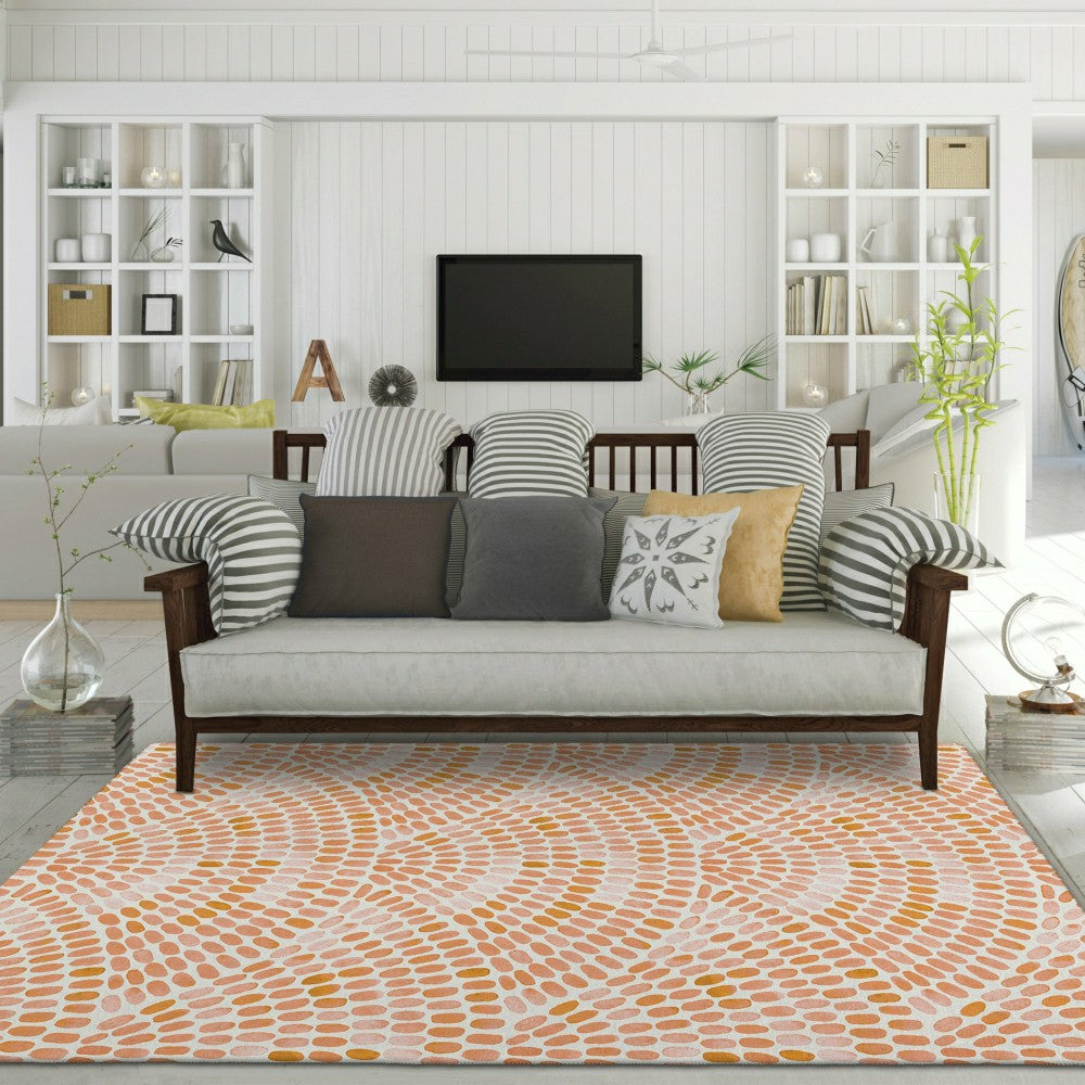 Seabreeze Mosaic Polyester Area Rug | Plow & Hearth