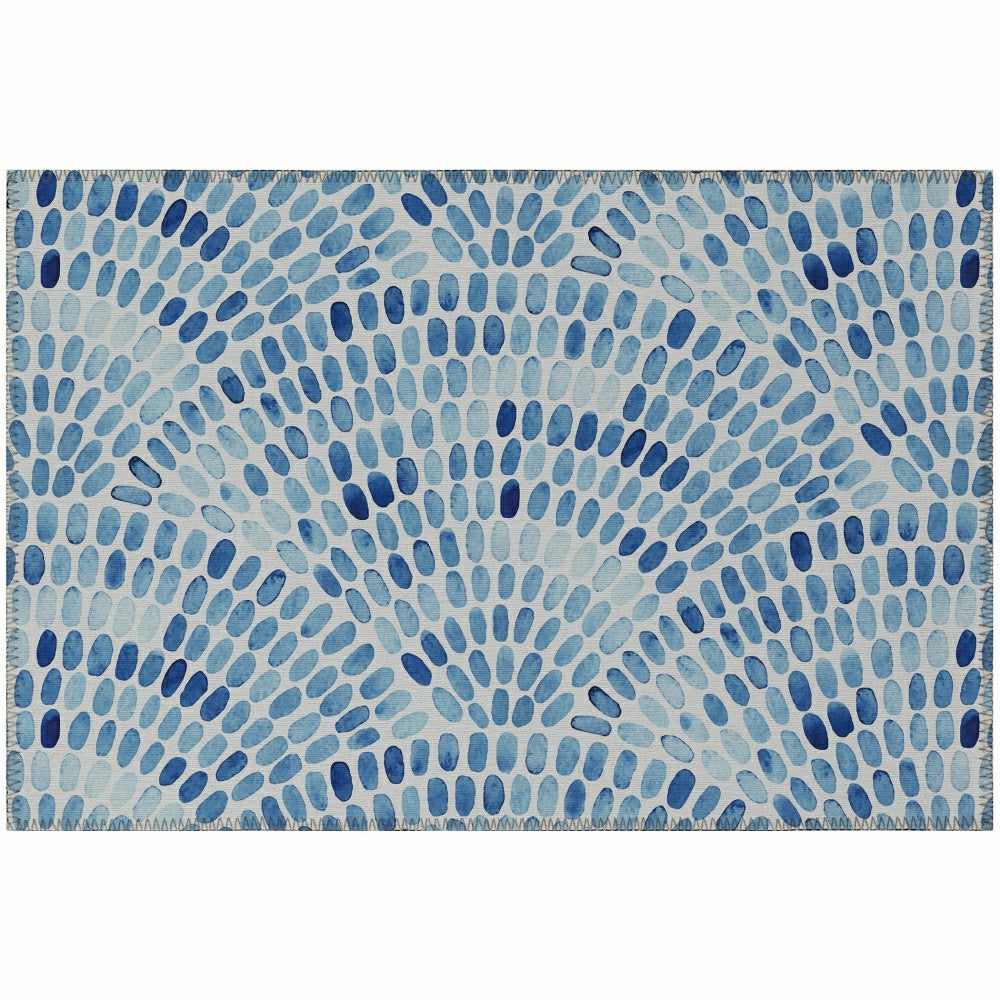 Seabreeze Mosaic Polyester Area Rug | Plow & Hearth