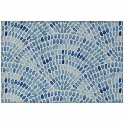 Seabreeze Mosaic Polyester Area Rug | Plow & Hearth