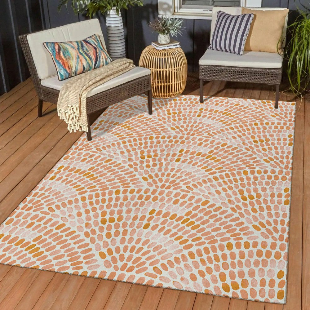 Seabreeze Mosaic Polyester Area Rug | Plow & Hearth