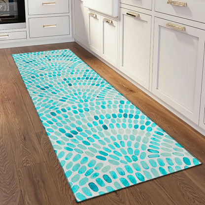 Seabreeze Mosaic Polyester Area Rug | Plow & Hearth