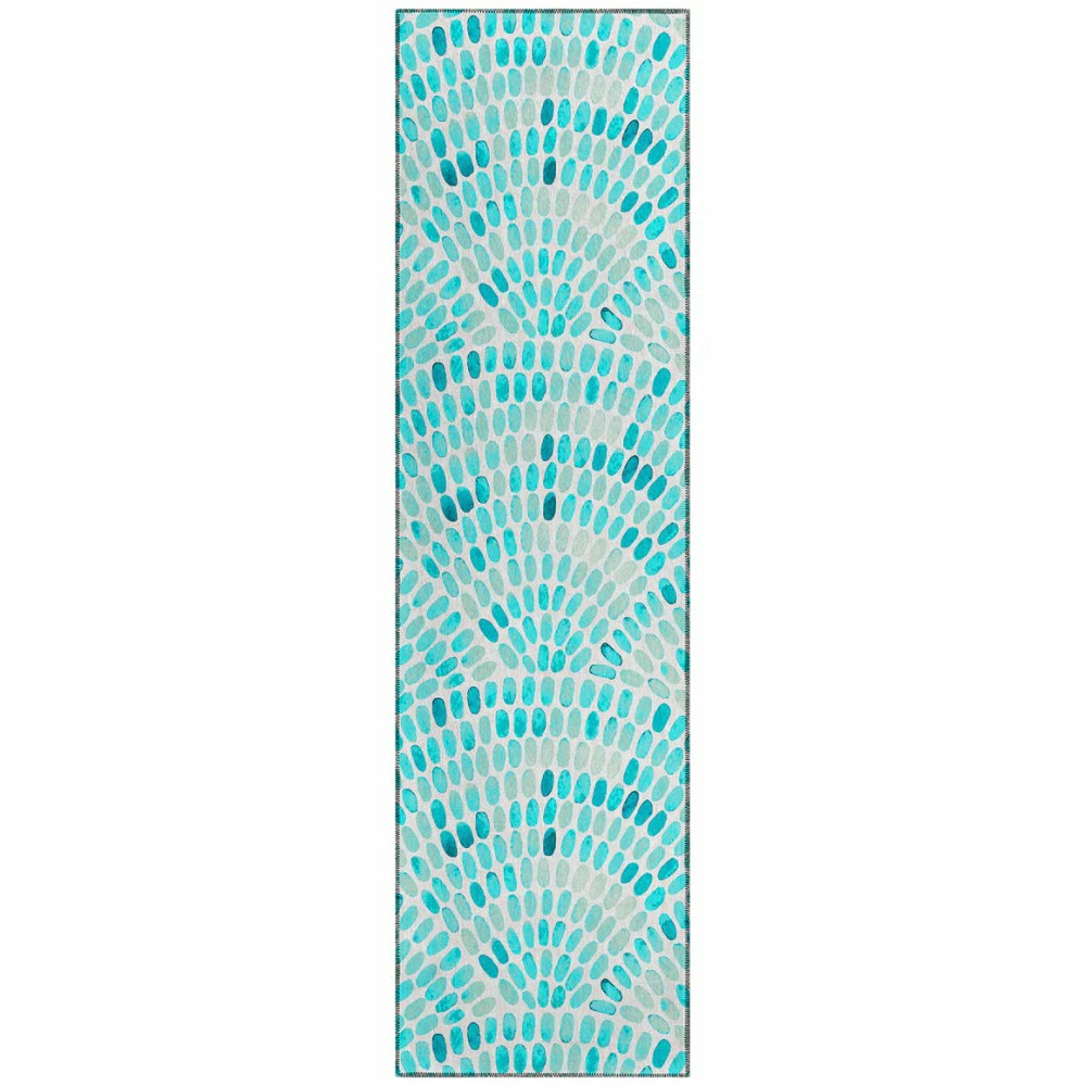 Seabreeze Mosaic Polyester Area Rug | Plow & Hearth