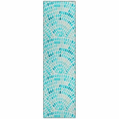Seabreeze Mosaic Polyester Area Rug | Plow & Hearth