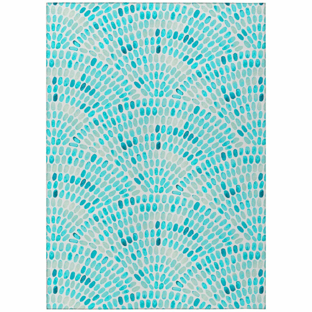 Seabreeze Mosaic Polyester Area Rug | Plow & Hearth