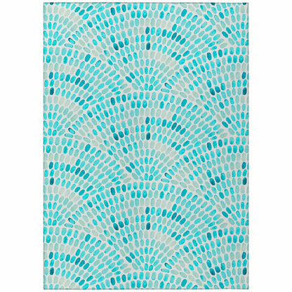 Seabreeze Mosaic Polyester Area Rug | Plow & Hearth