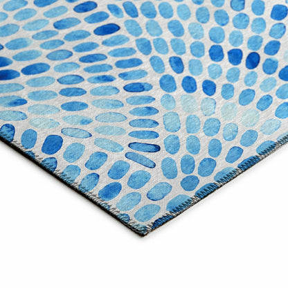 Seabreeze Mosaic Polyester Area Rug | Plow & Hearth
