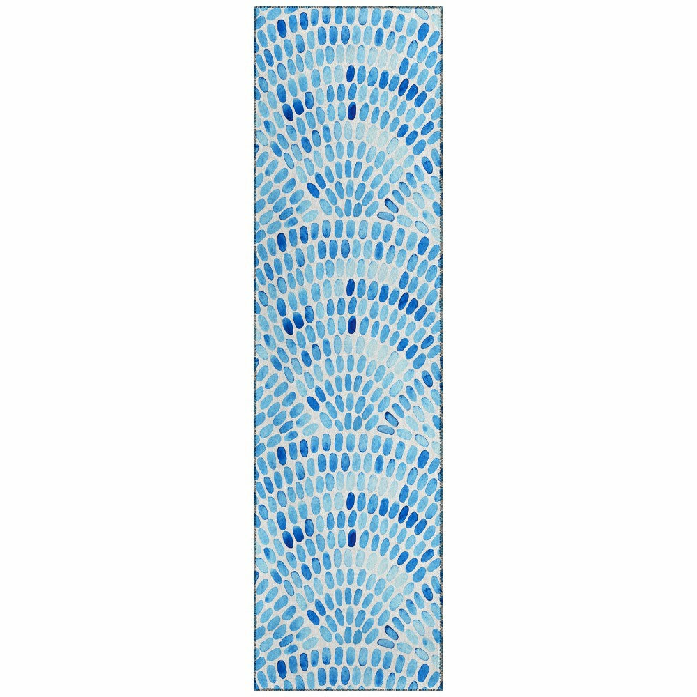 Seabreeze Mosaic Polyester Area Rug | Plow & Hearth
