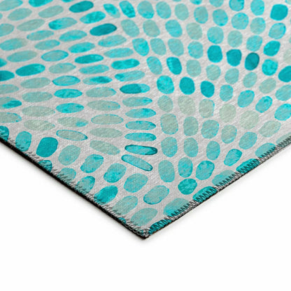 Seabreeze Mosaic Polyester Area Rug | Plow & Hearth