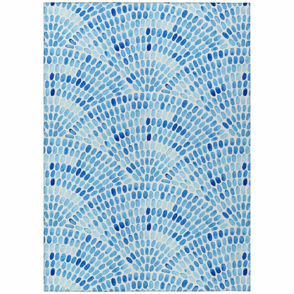 Seabreeze Mosaic Polyester Area Rug | Plow & Hearth