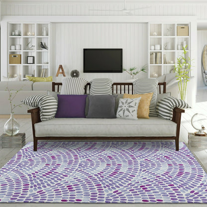Seabreeze Mosaic Polyester Area Rug | Plow & Hearth