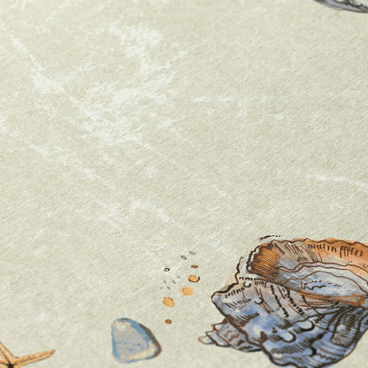 Seabreeze Seashell Polyester Area Rug | Plow & Hearth