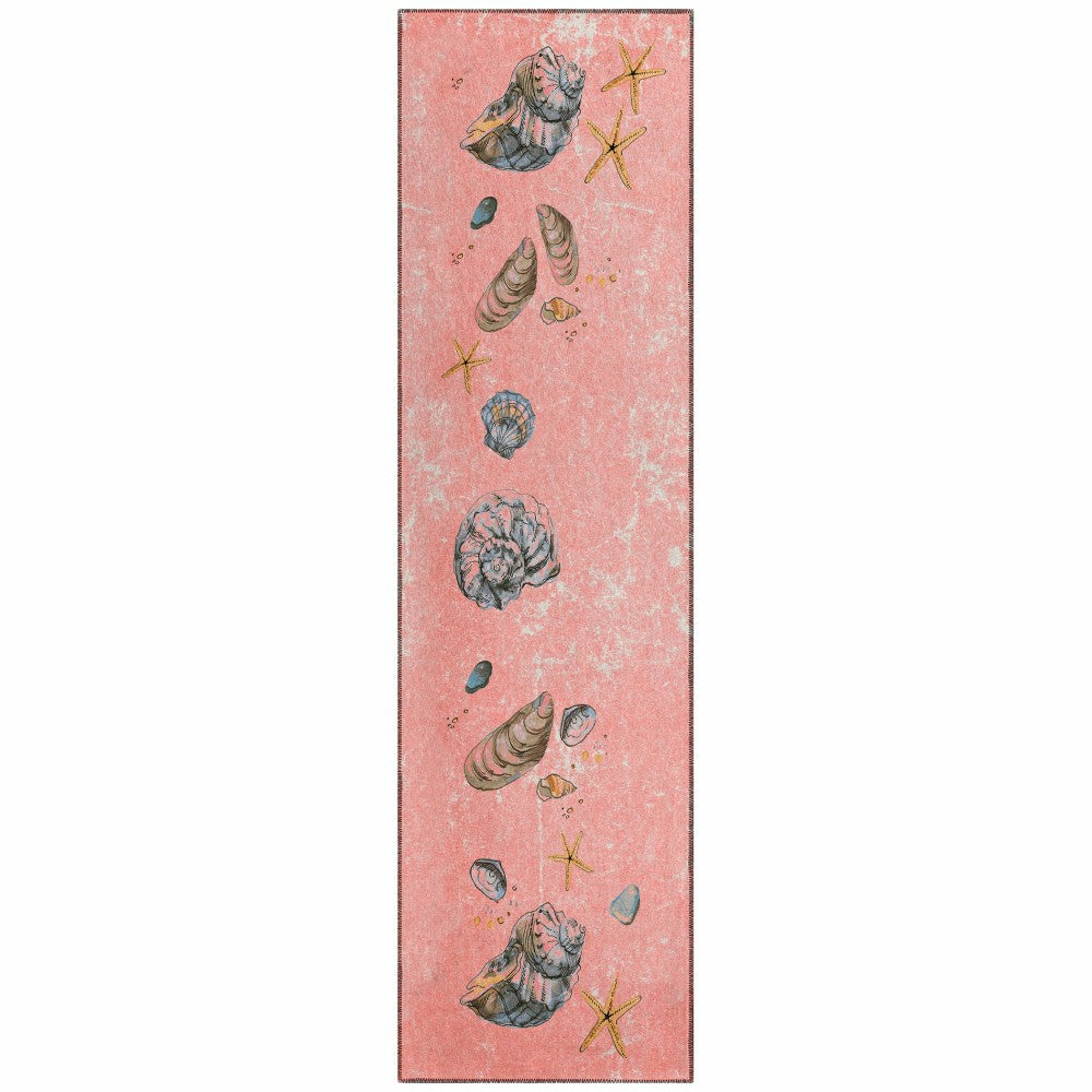 Seabreeze Seashell Polyester Area Rug | Plow & Hearth