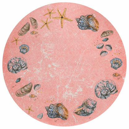 Seabreeze Seashell Polyester Area Rug | Plow & Hearth