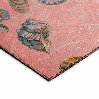 Seabreeze Seashell Polyester Area Rug | Plow & Hearth