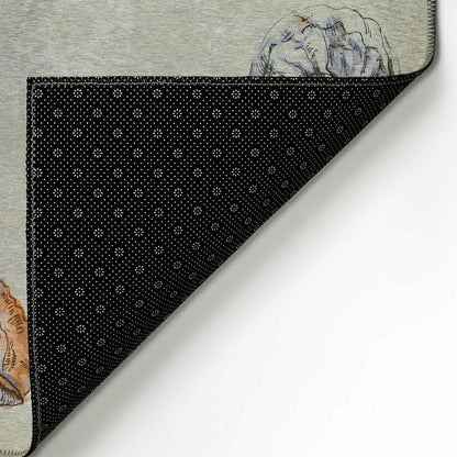 Seabreeze Seashell Polyester Area Rug | Plow & Hearth