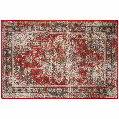 Jericho Red Polyester Area Rug | Plow & Hearth