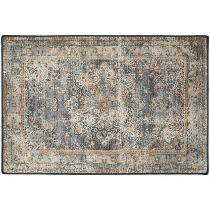 Jericho Charcoal Polyester Area Rug | Plow & Hearth