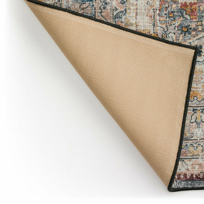 Jericho Charcoal Polyester Area Rug | Plow & Hearth