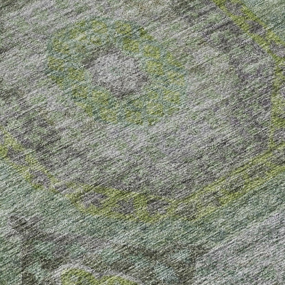 Karaj Circles Polyester Area Rug | Plow & Hearth
