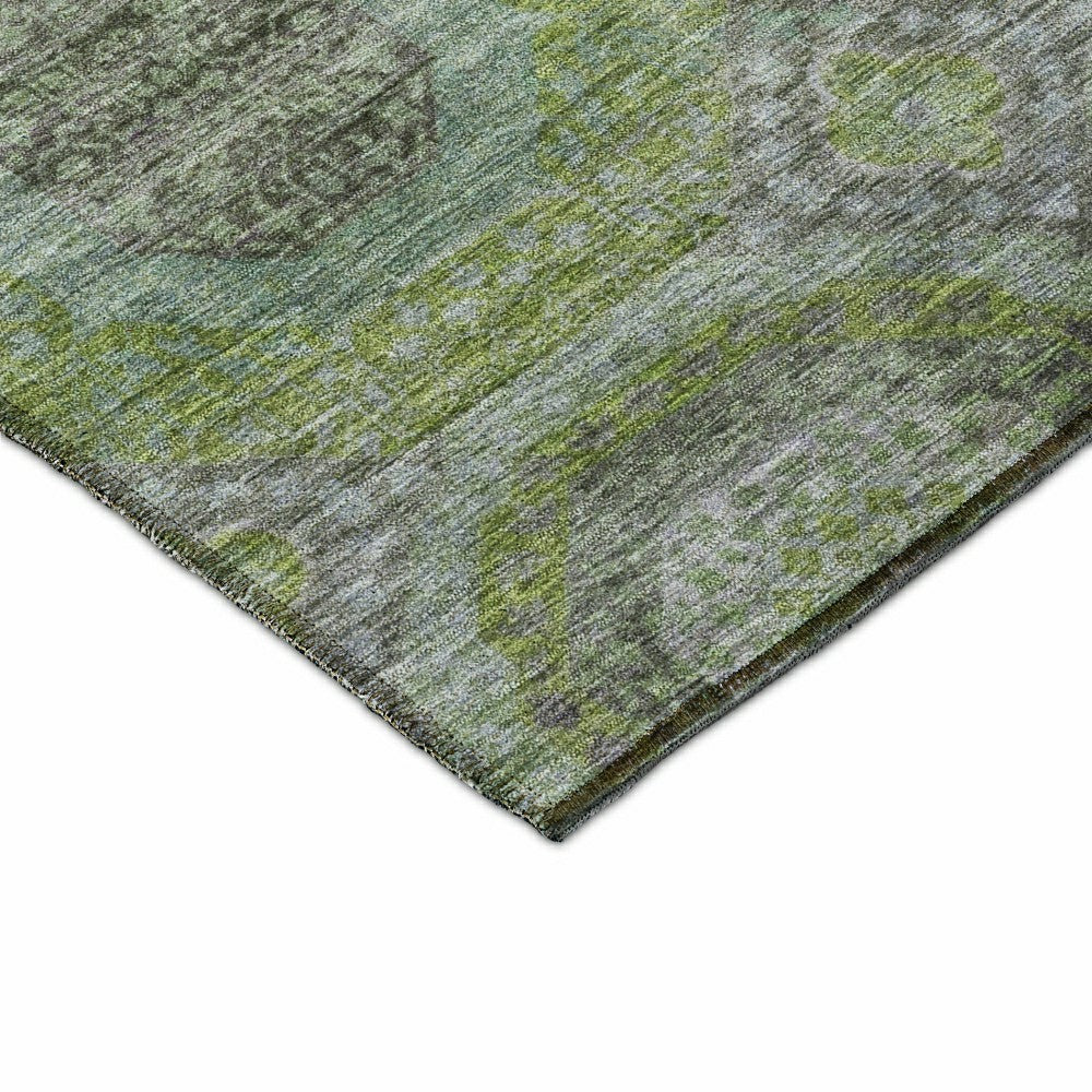 Karaj Circles Polyester Area Rug | Plow & Hearth