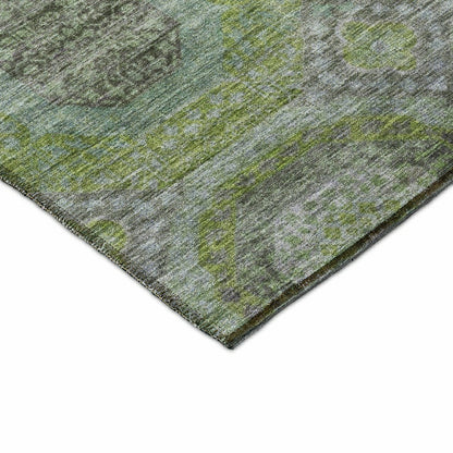 Karaj Circles Polyester Area Rug | Plow & Hearth