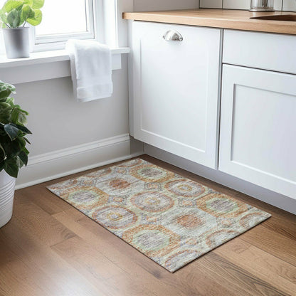 Karaj Circles Polyester Area Rug | Plow & Hearth