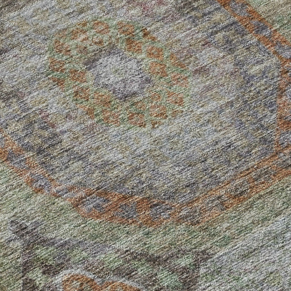 Karaj Circles Polyester Area Rug | Plow & Hearth