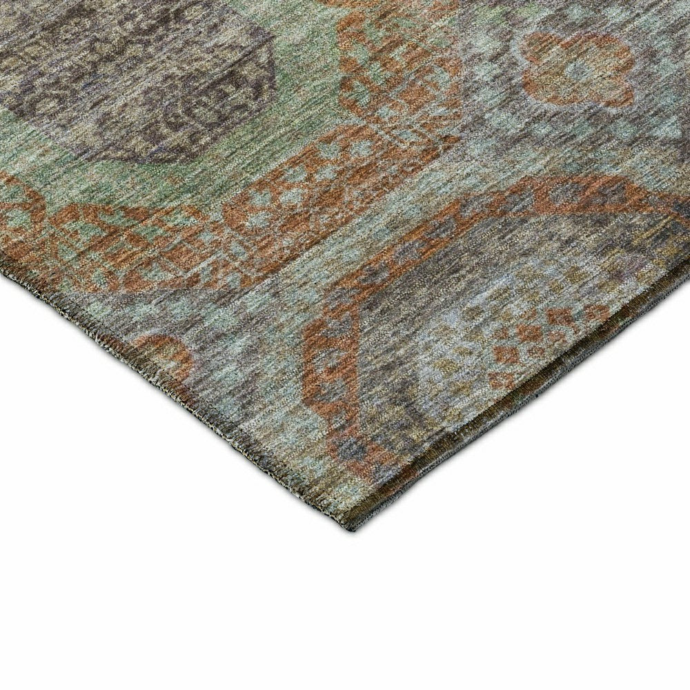 Karaj Circles Polyester Area Rug | Plow & Hearth