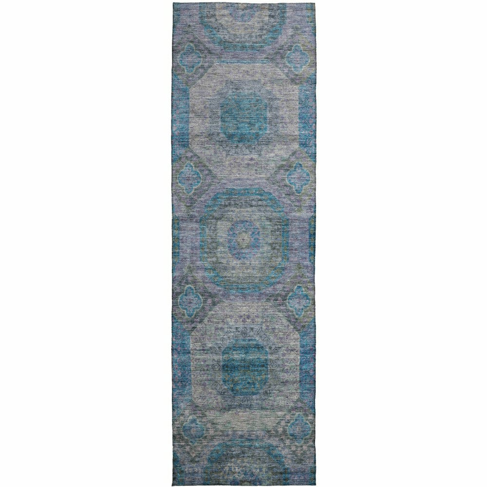 Karaj Circles Polyester Area Rug | Plow & Hearth