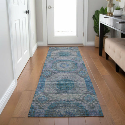 Karaj Circles Polyester Area Rug | Plow & Hearth