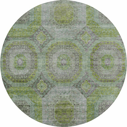 Karaj Circles Polyester Area Rug | Plow & Hearth