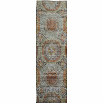 Karaj Circles Polyester Area Rug | Plow & Hearth