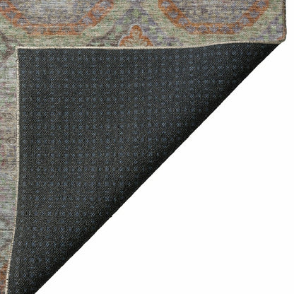 Karaj Circles Polyester Area Rug | Plow & Hearth