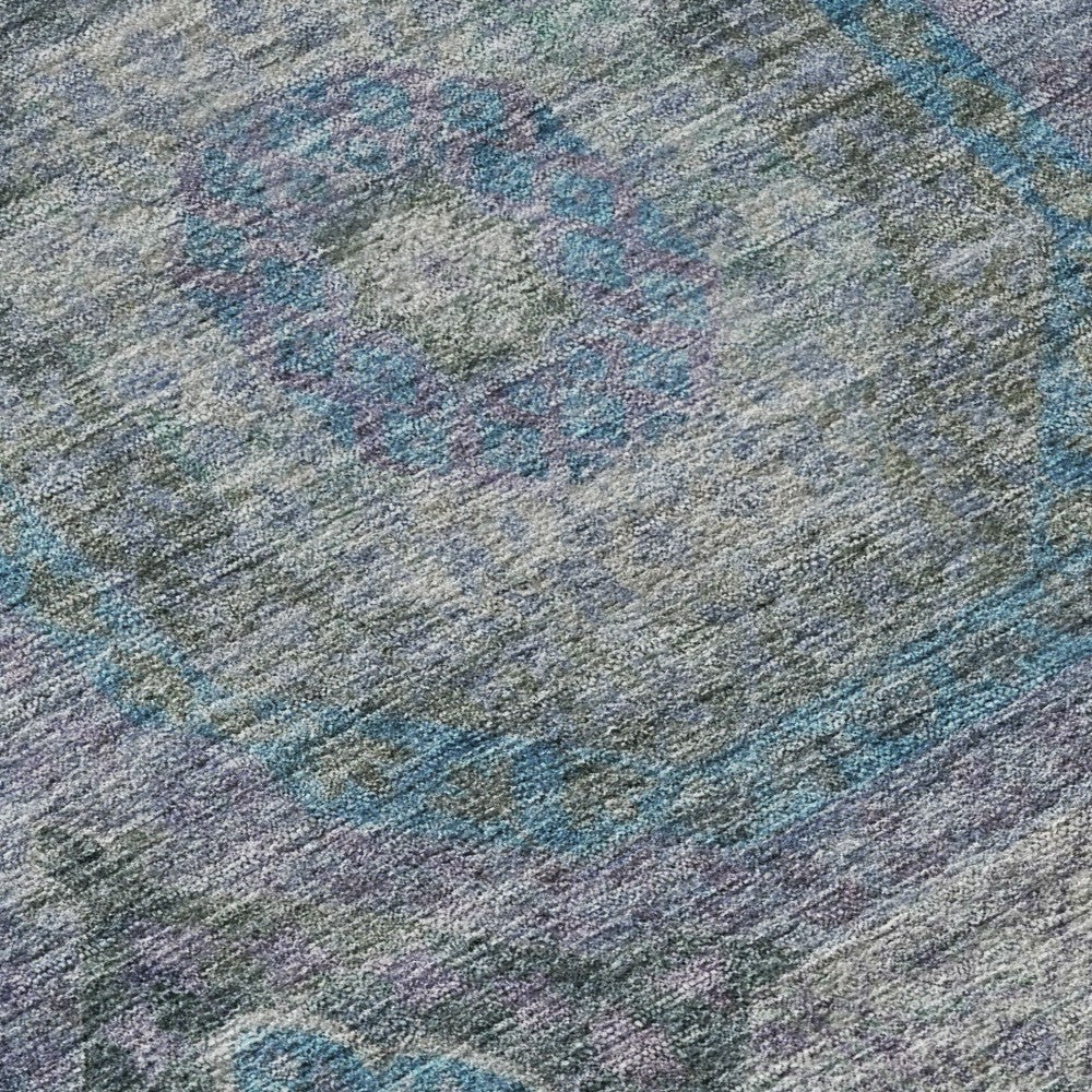 Karaj Circles Polyester Area Rug | Plow & Hearth