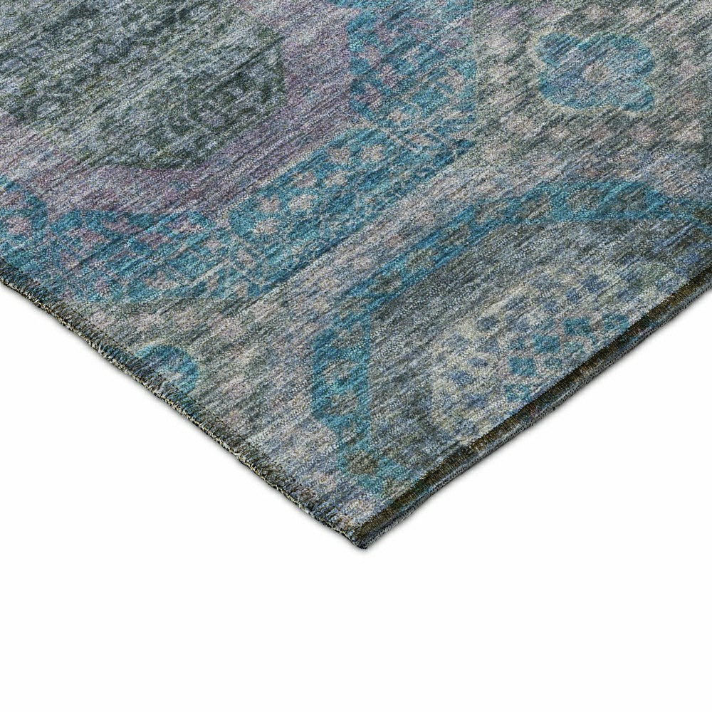 Karaj Circles Polyester Area Rug | Plow & Hearth