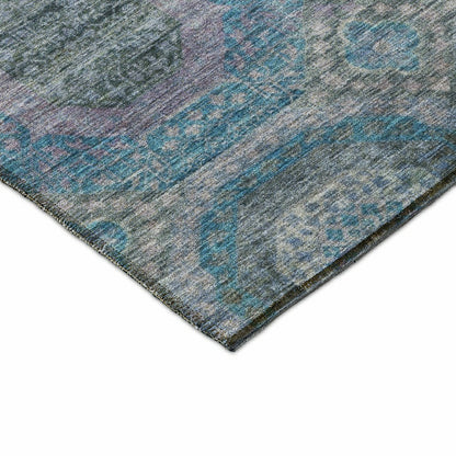 Karaj Circles Polyester Area Rug | Plow & Hearth