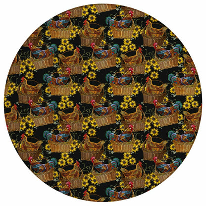 Kendall Farmhouse Rooster Polyester Area Rug | Plow & Hearth