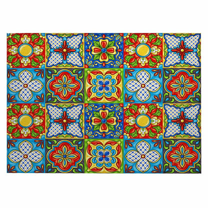 Kendall Talavera Inspired Polyester Area Rug | Plow & Hearth