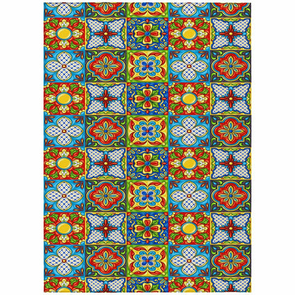Kendall Talavera Inspired Polyester Area Rug | Plow & Hearth