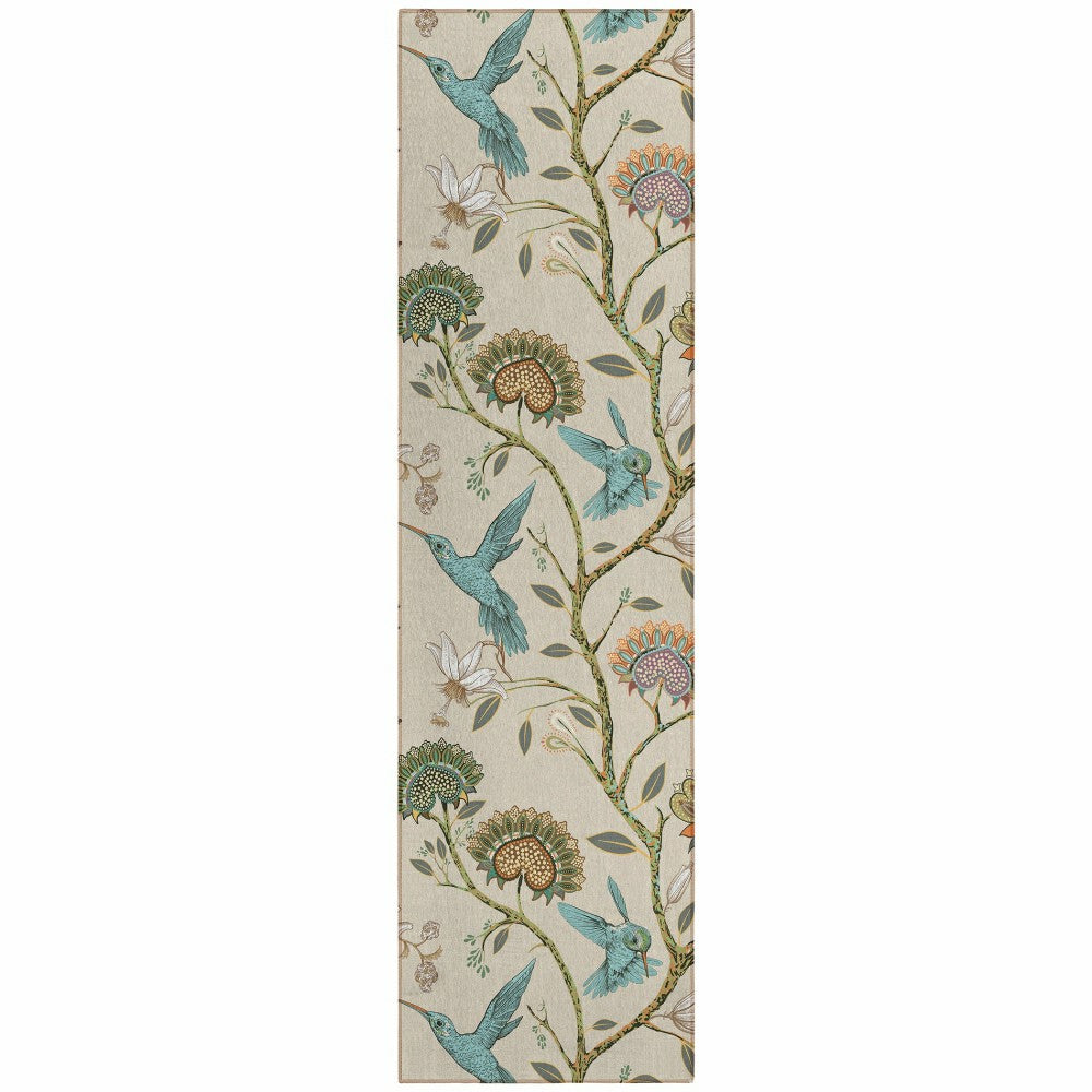 Kendall Birds Polyester Area Rug | Plow & Hearth