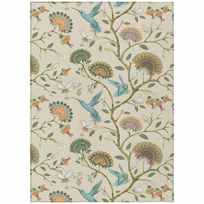 Kendall Birds Polyester Area Rug | Plow & Hearth