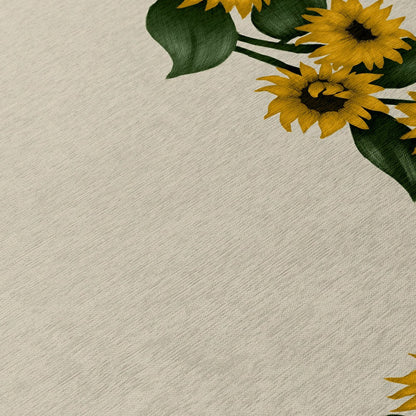Kendall Sunflowers Borders Polyester Area Rug | Plow & Hearth