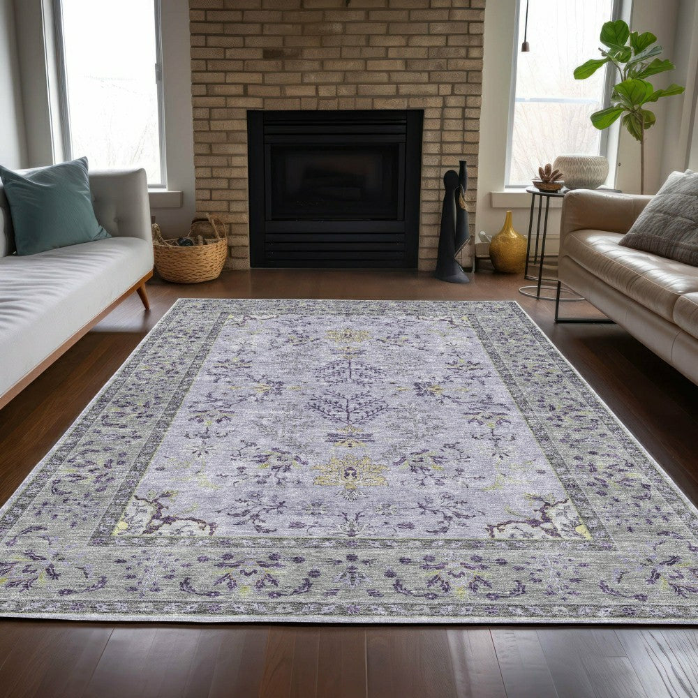 Hatay Lavender Polyester Rug | Plow & Hearth