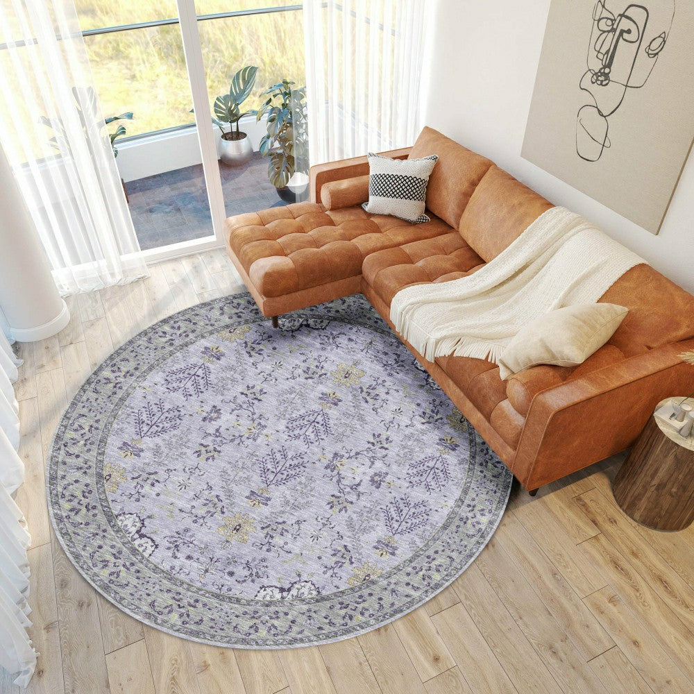 Hatay Lavender Polyester Rug | Plow & Hearth
