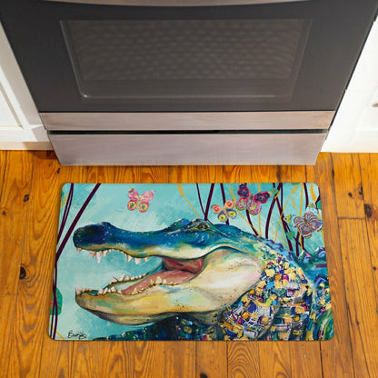 Seaside Retreat Anti-Fatigue Mat, Alligator, 30"x18" | Plow & Hearth