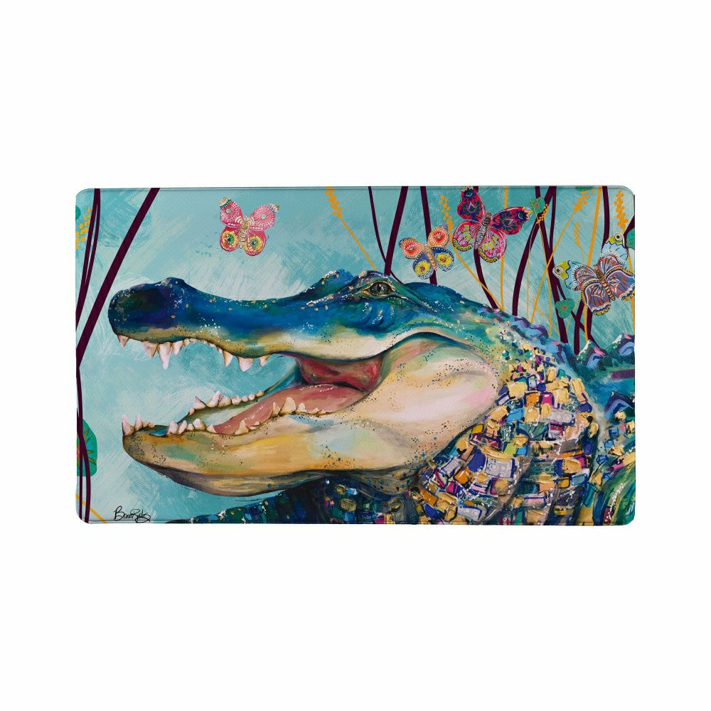 Seaside Retreat Anti-Fatigue Mat, Alligator, 30"x18" | Plow & Hearth